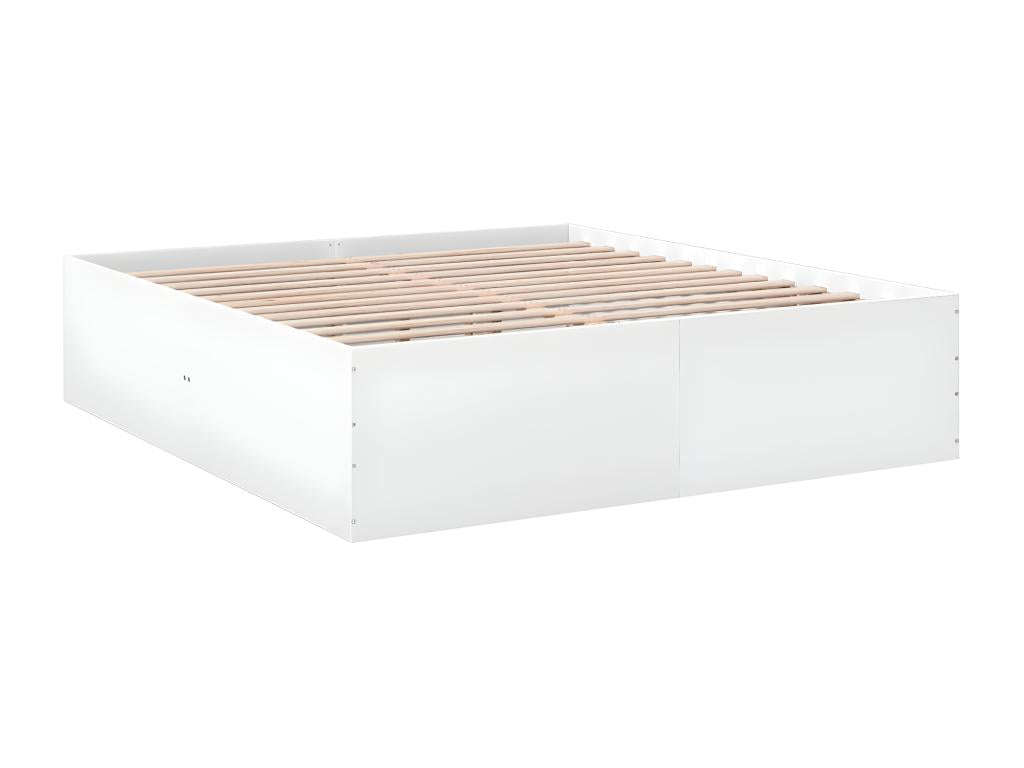 White bed frame without mattress, 180x200 cm, SGCV36403