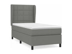 Mobenze bed base with dark grey mattress 90x200 Fabric HNWT84415
