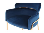 Designer chair in blue/rose gold mobenze ETEI69106