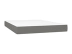 Mobenze bed base and mattress with LED lighting, Dark Grey, 140x190 cm, TQLV72839