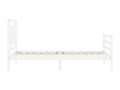 White solid mobenze bed frame without mattress BYNP90538