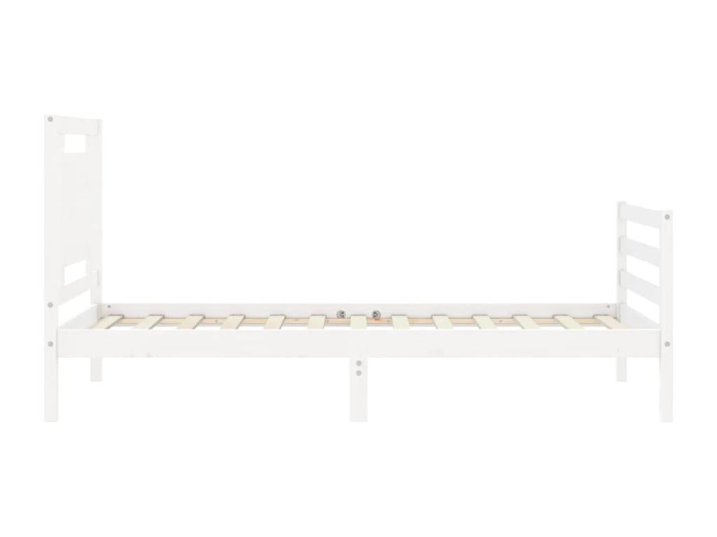 White solid mobenze bed frame without mattress BYNP90538