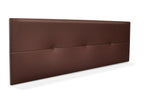 Mobenze Faux Leather Headboard with Buttons 150x50cm for 150cm Beds - Chocolate BIYN48230