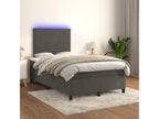 Mobenze bed base with dark grey LED mattress 120x190 cm RDPF31312