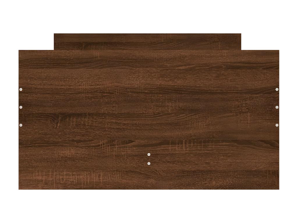 Bed frame with drawers without mattress, brown oak, 90x190 cm LVSJ59504