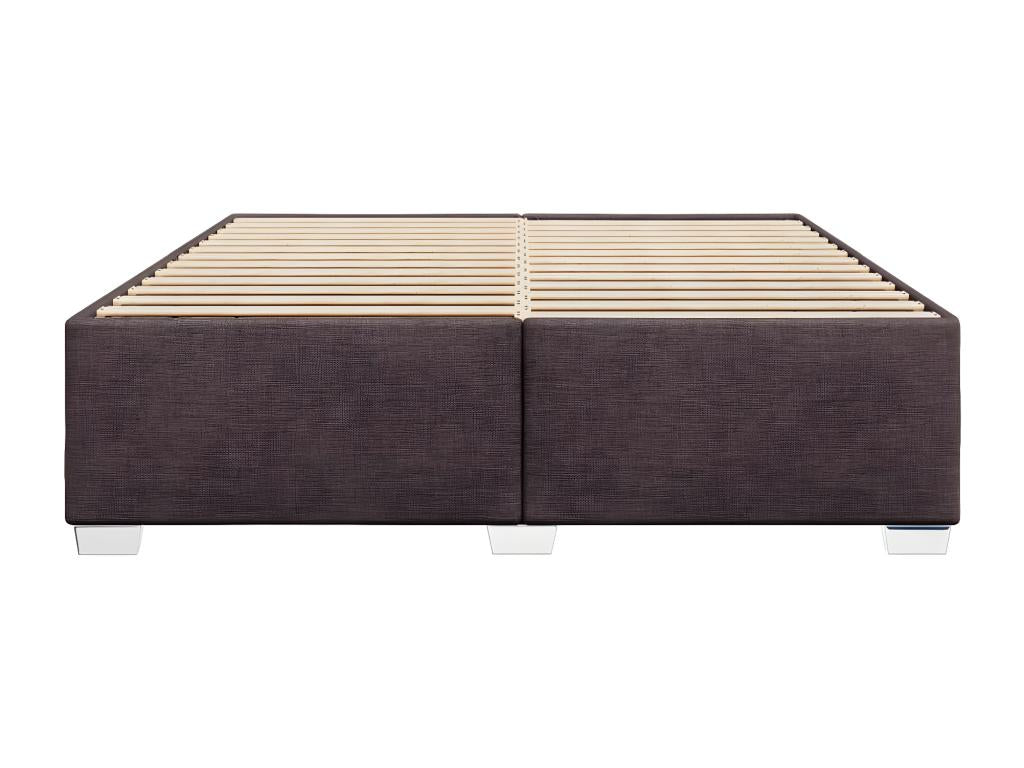 Dark Brown Bed Frame 180x200 cm Fabric KZEN04966