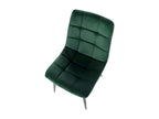 Set of 2 dining chairs - Mobenze / Metal - Green - Mobenze WCLE59664