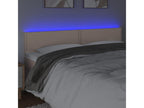 Cappuccino LED Headboard 160x5x78/88 cm Faux Leather DJPW65768
