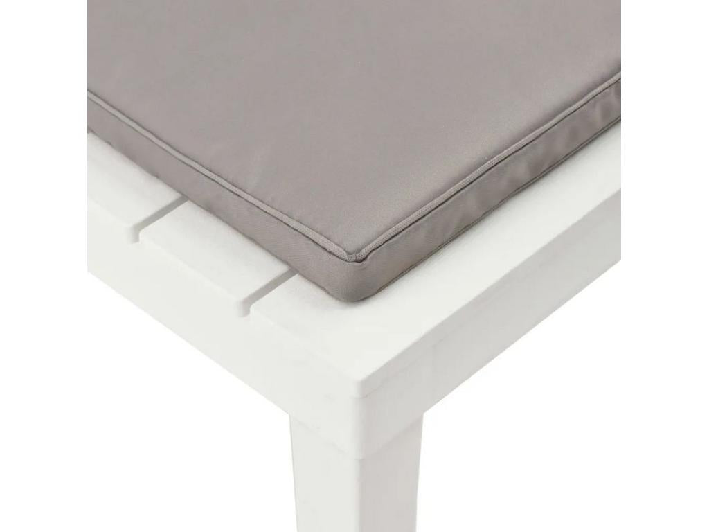 Luxameub brown and white plastic garden chair - Set of 2 HVQO46004