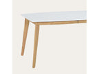 Extendable dining table in solid white Mobenze 150x75 TXBR48444