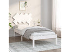 White bed frame 90x200 cm solid mobenze BNZS17873