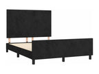 Bed frame with headboard, black, 140x190 cm, Mobenze JROR87727