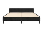 Bed frame with headboard, black, 140x190 cm, Mobenze JROR87727