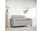 2-seater sofa, light grey, 120 cm, microfiber fabric EYYB17248