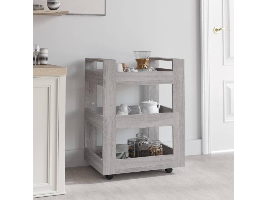 Mobenze kitchen trolley, grey, 60x45x80 cm, Mobenze engineering BISG25738