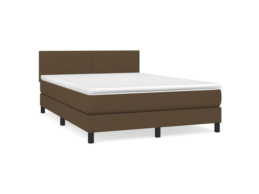 Mobenze bed base with dark brown mattress 140x190 TXFD51719