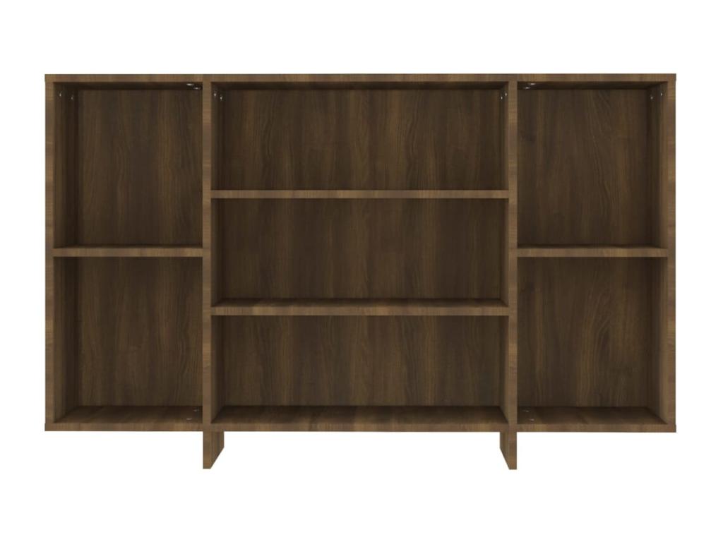 Brown oak sideboard 120x30x75 cm engineered wood KFXM60969