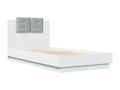 Bed frame with white headboard 75x190 Mobenze engineering MBJL31707