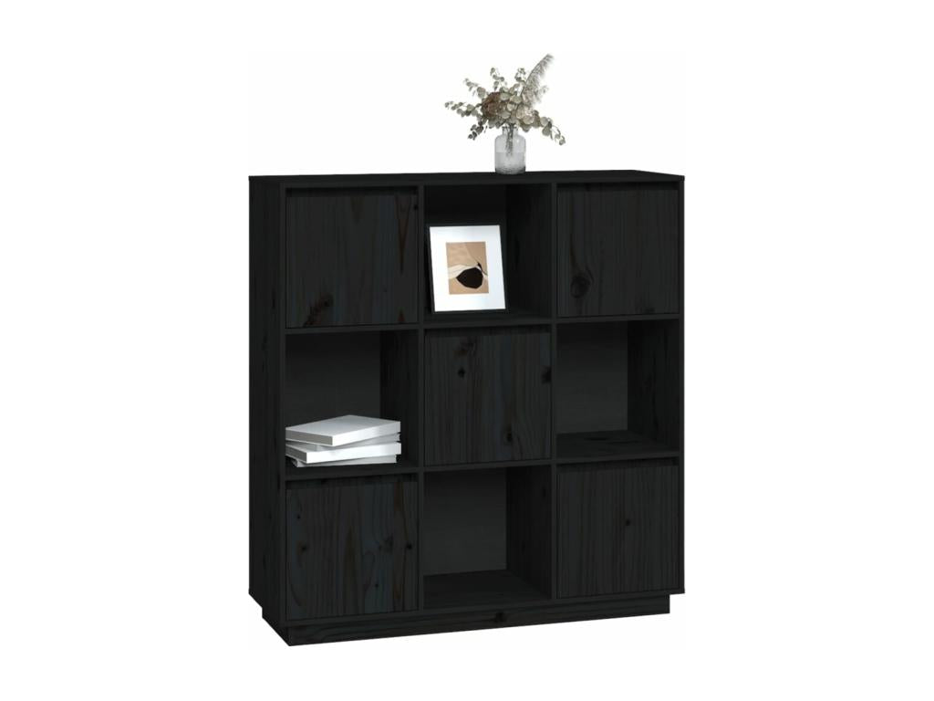 Black Buffet 110.5x35x117 cm Solid Pine Mobenze FEUC35849