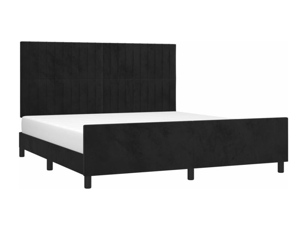 Black bed frame without mattress Mobenze PYWN03887
