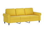 Mobenze VEPB90299 2-piece sofa set with yellow cushions