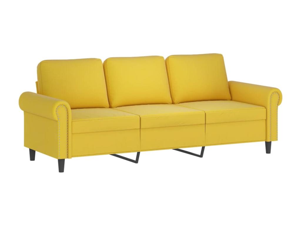 Mobenze VEPB90299 2-piece sofa set with yellow cushions