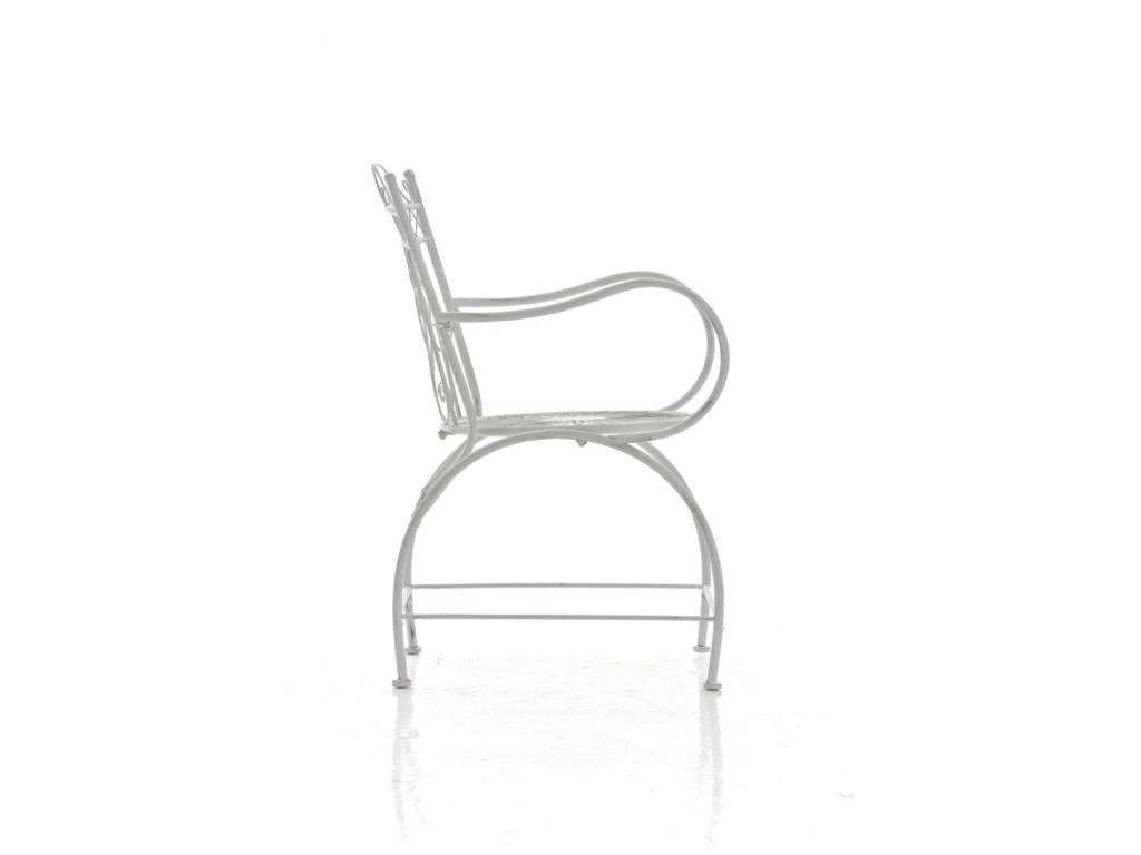Garden chairs - Metal / Metal - Antique white - Luxameub RNMW86203