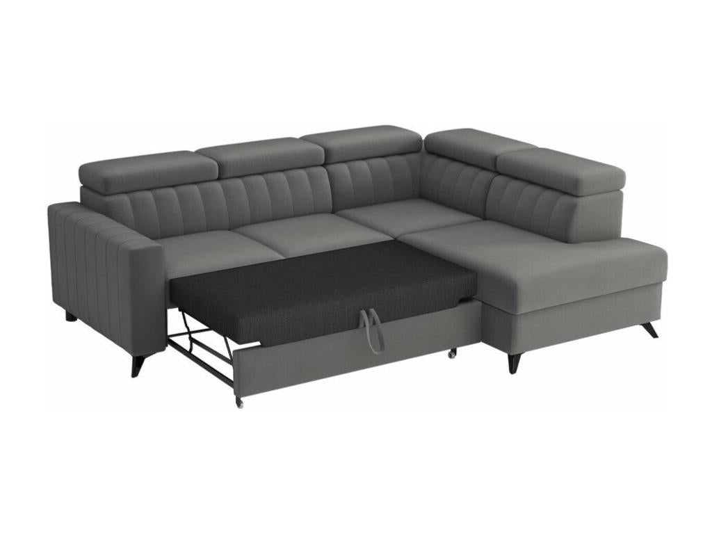 Mobenze 202 Blue Corner Sofa with Sleeping Function and Bed Box, 249x195x80cm, UPSY21834