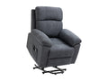 Massage chair, electric lift chair, adjustable tilt, adjustable footrest, grey fabric BWVJ29226
