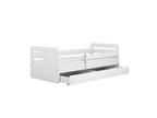 Mobenze white bed without drawer with 140/80 mattress JKJK75372