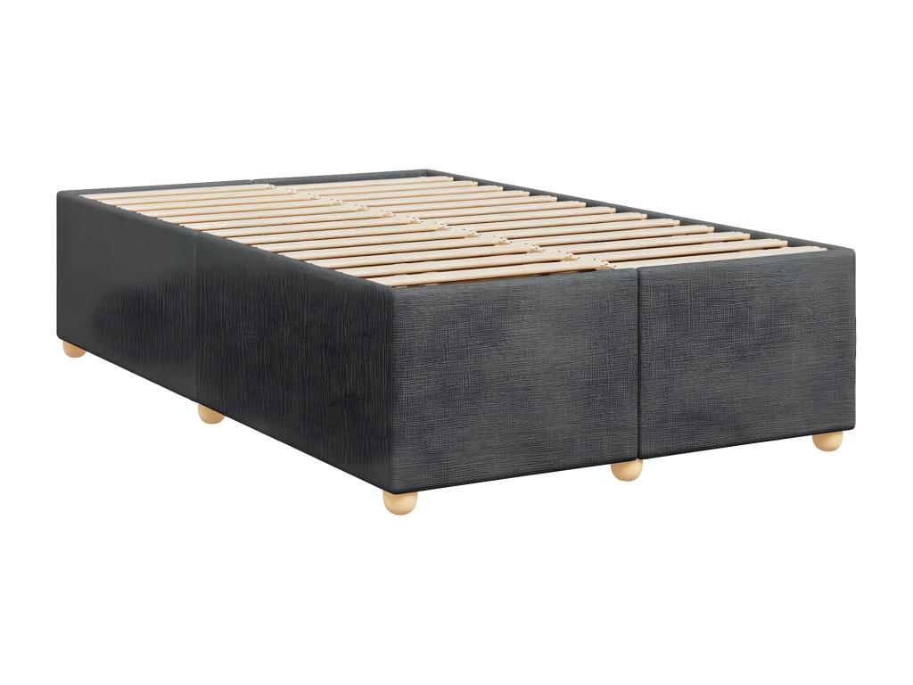 Dark gray bed frame 120x190 cm fabric WXOI05662
