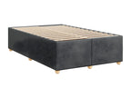 Dark gray bed frame 120x190 cm fabric WXOI05662
