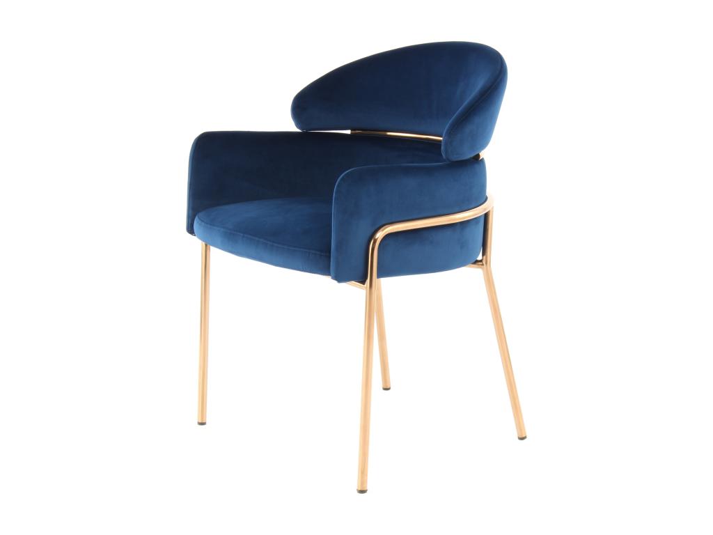 Designer chair in blue/rose gold mobenze ETEI69106