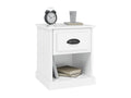 2-piece bedside tables, glossy white, 39x39x47.5 cm, GIHM67199