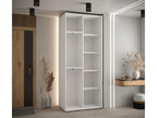 Luxameub 3 Sliding Door Wardrobe 235.2/100/45 2 Doors White/White/Black FVZP08539