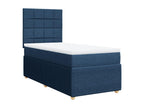 Mobenze bed base with blue mattress 80x200 cm fabric FWPV96766