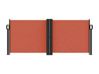 Retractable side awning, terracotta, 100x1000 cm, VBGE59141