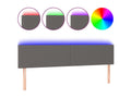 LED Headboard Grey 200x5x78/88 cm Faux Leather EKYR31191