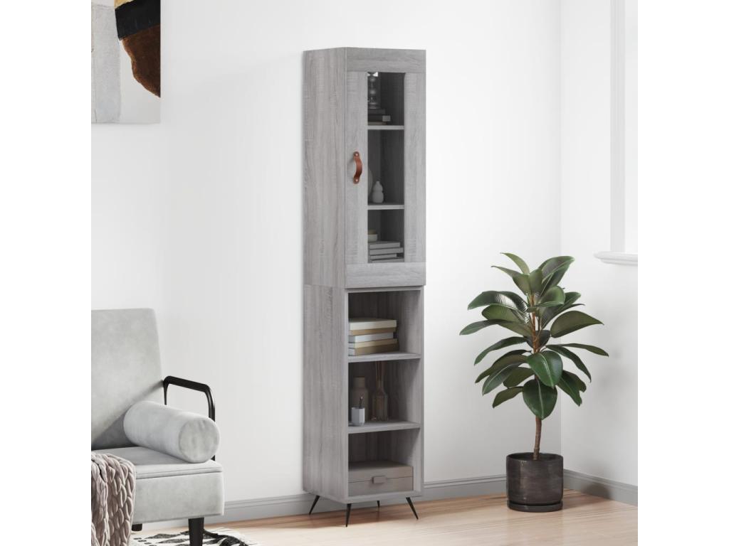 Mobenze grey sideboard 34.5x34x180 cm Mobenze engineering VRLM29226