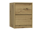 Mobenze - Mobenze style bedside table 55x43x40cm - Nightstand with 2 drawers - Modern style bedside table - Modern storage unit NAFX03702