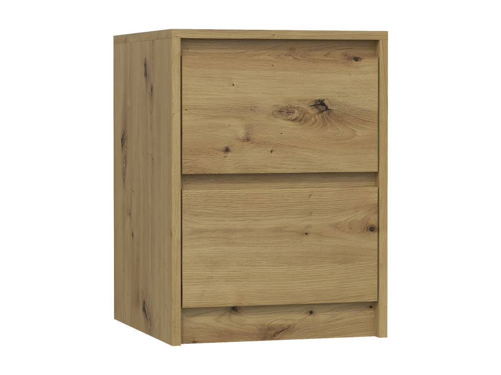 Mobenze - Mobenze style bedside table 55x43x40cm - Nightstand with 2 drawers - Modern style bedside table - Modern storage unit NAFX03702