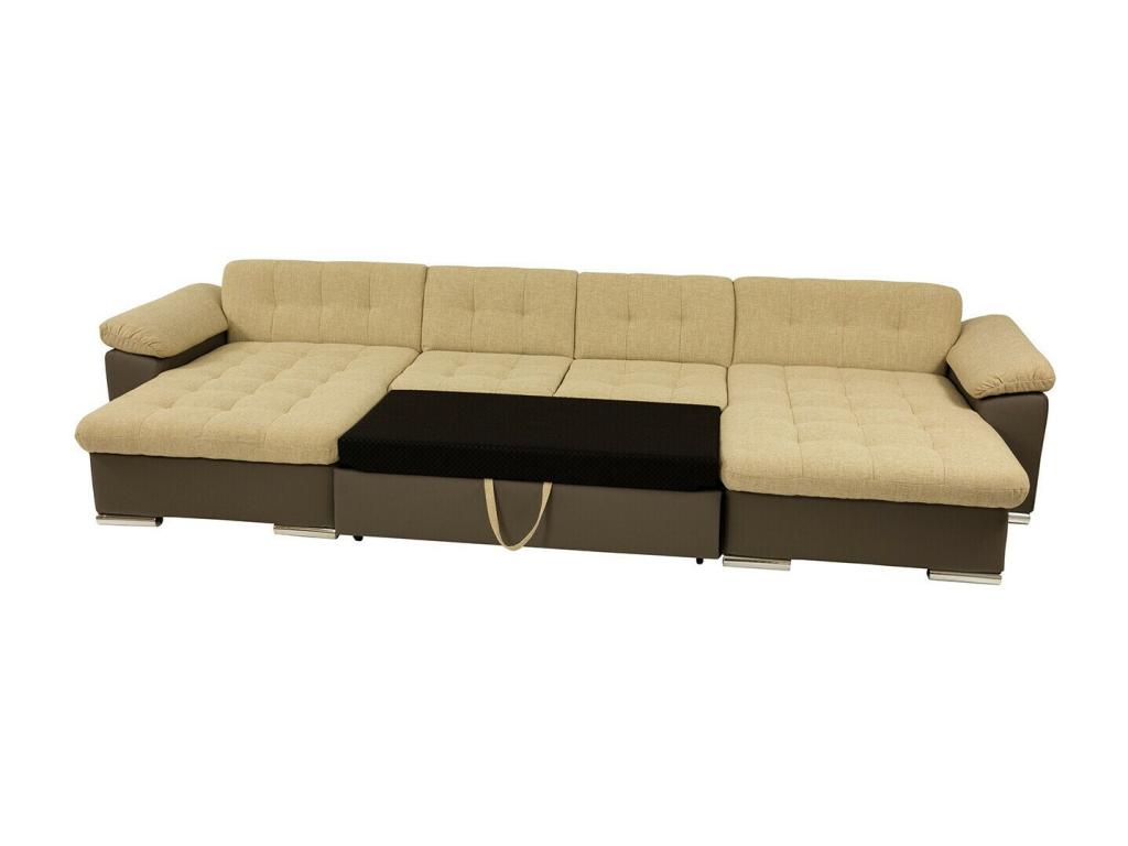 Mobenze 359 Grey Corner Sofa with Sleeping Function 375x155x76cm KQHC60631
