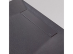 Mobenze Extra-Flat Shower Tray - Mobenze Texture in Graphite Mobenze Polyester - L140 x W80 x H2.8 cm - Mobenze YBXI60968