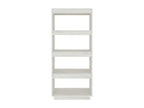 White Bookshelf/Room Divider 60x35x135 cm Solid Pine MQPU73262
