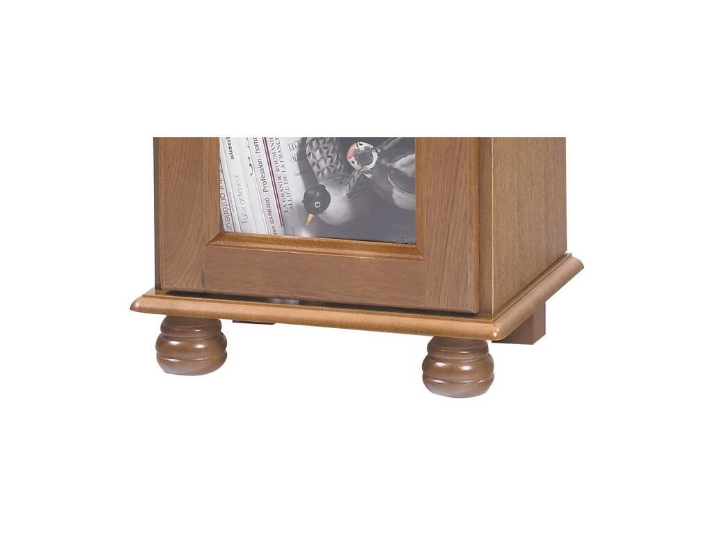 Bookcase 1 Large Glass Door Oak UCSN05122