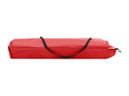 Folding 2-seater chaise longue, red, steel, MQSA42768