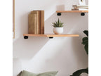Light brown wall shelf 40x50x2 cm Mobenze solid treated oak ASHV37671