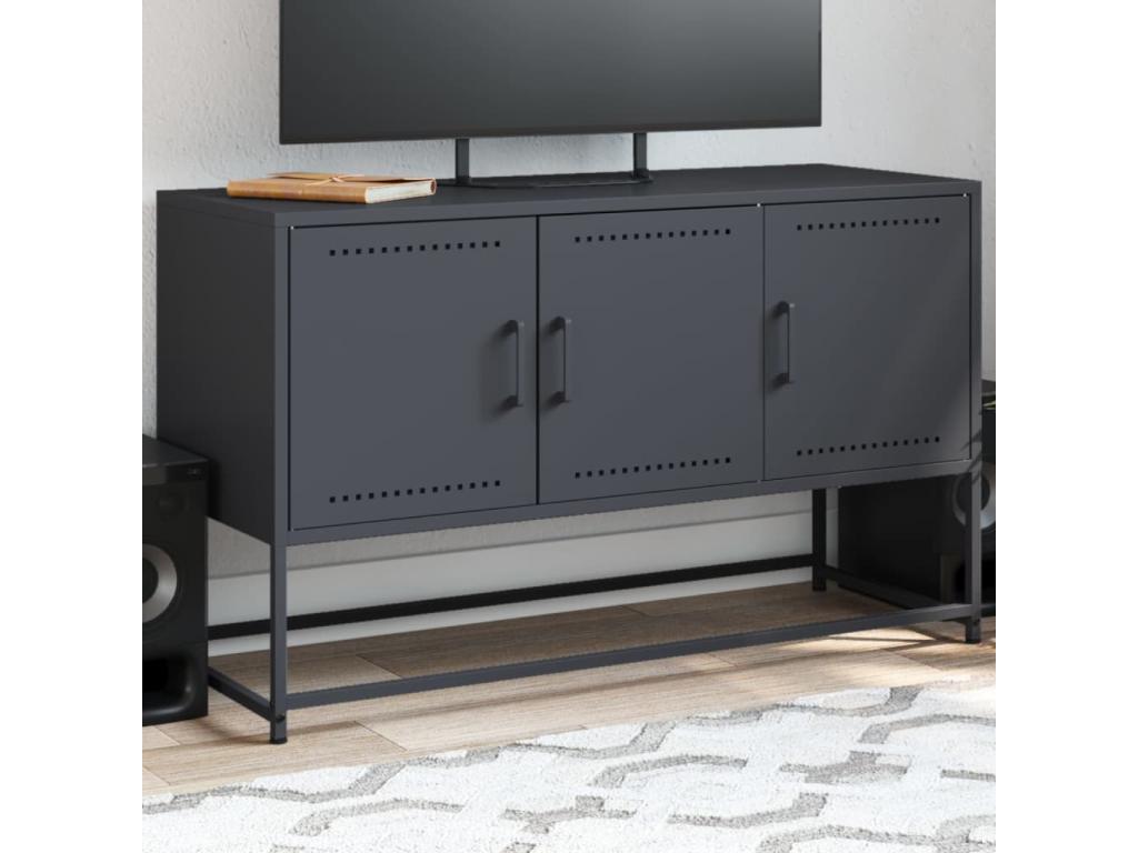 Anthracite TV stand 100.5x39x60.5 cm steel BYKO80557