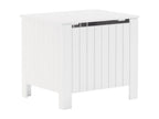 Storage box with lid, Luxameub white solid pine wood JWZZ32460