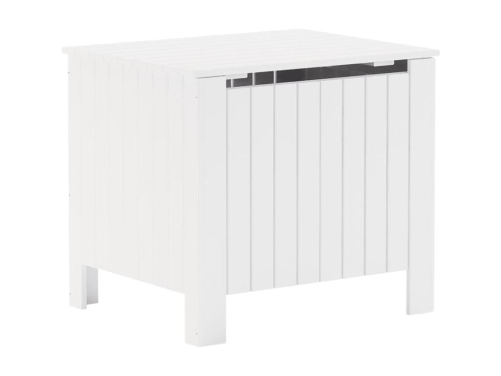 Storage box with lid, Luxameub white solid pine wood JWZZ32460
